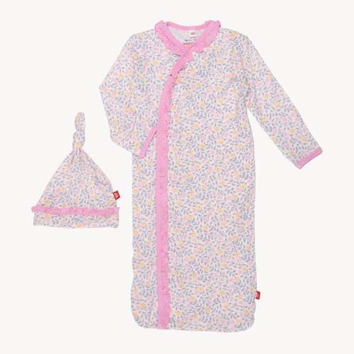 amelia modal magnetic cozy sleeper gown + hat set – Magnetic Me