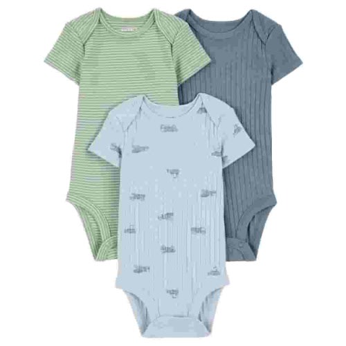 Carter's Child of Mine Baby Boy Bodysuits, 3-Piece, Sizes Preemie-18 Months