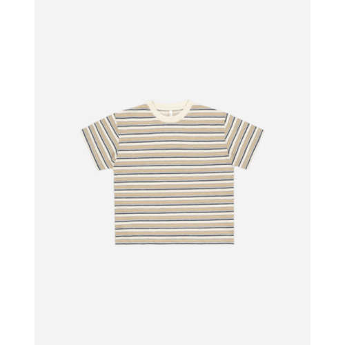 Relaxed Tee || Blue Vintage Stripe