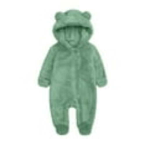 Elainilye Fashion Unisex Baby Clothes Newborn Boys Girls Plush Cute Bear Ears Winter Thick Warm Jumpsuit Romper, Sizes 3-6 Months