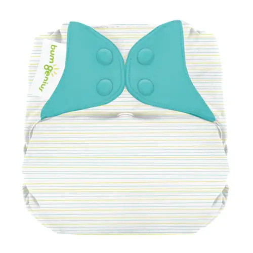 bumGenius Elemental (E3) One-Size Cloth Diapers - Mirror Stripe