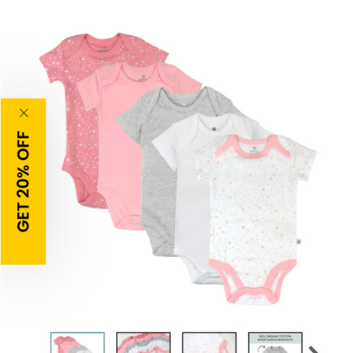 5-Pack Organic Cotton Short Sleeve Bodysuits | Honest Baby Clothing