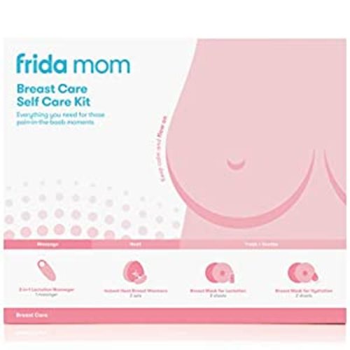 Amazon.com: Frida Mom Breast Care Self Care Kit - 2-in-1 Lactation Massager, Instant Heat Breast Warmers, Breast Mask for Hydration, Breast Mask for Lactation - 9 Piece Set