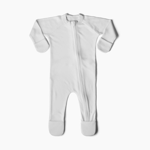 Goumi Kids Sleep and Play Organic Footie - Desert Mist, 0-3 M