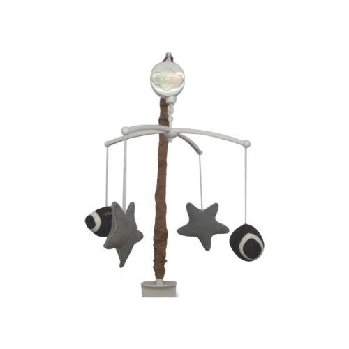 Bacati - Football Brown/Grey Musical Mobile