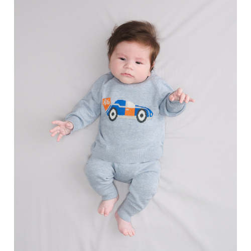 Baby Boys Little Racecar Pullover Sweater & Pants