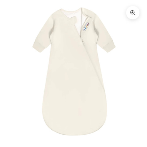 Organic Cotton & Camel Wool Long Sleeve Sleep Sack 2.5 TOG - Cream