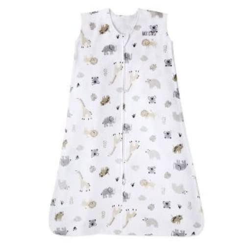 HALO SleepSack, 100% Cotton Wearable Blanket, Swaddle Transition Sleeping Bag, TOG 0.5, Animal Paint, X-Large, 18-24 Months