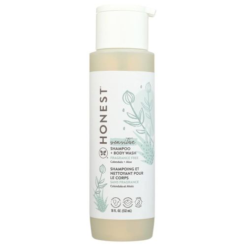 THE HONEST COMPANY Sensitive Shampoo and Body Wash, 18 FZ