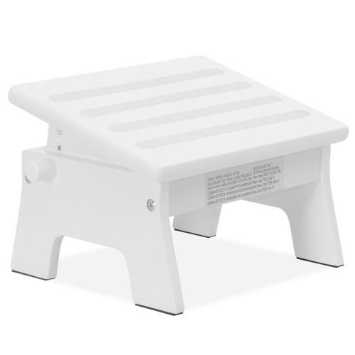 Dream On Me Ease-Up Adjustable Nursing Footrest In Natural, Made Of Sturdy Pinewood, Lightweight, Easy To Assemble, Color: White