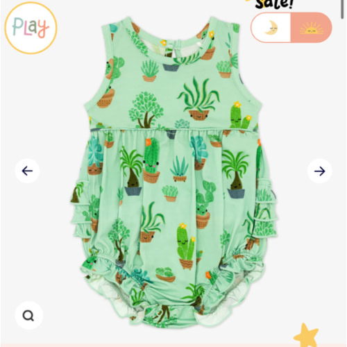 Succulent Love Bubble Romper – Little Sleepies