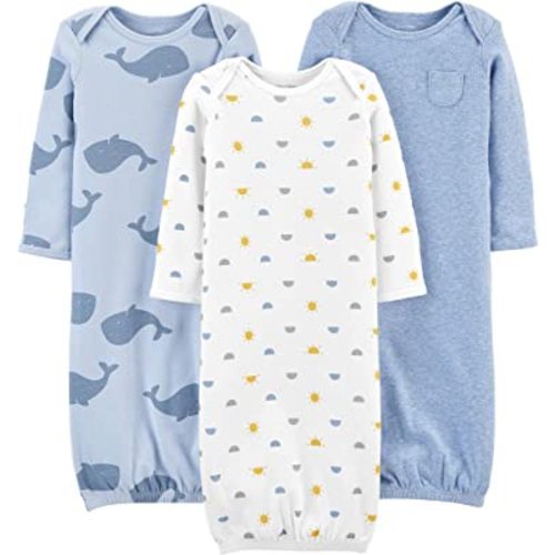 Simple Joys by Carter's Baby Boys' Cotton Sleeper Gown, Pack of 3