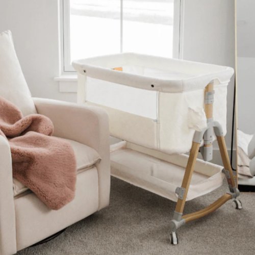 HARPPA Cuddly | 3-in-1 Baby Bassinet Bedside Sleeper with Mattress + Cover (No Sheet)