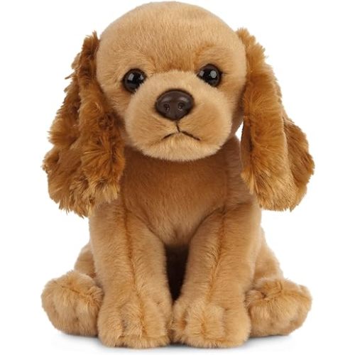 Living Nature Cocker Spaniel Puppy Stuffed Animal | Fluffy Dog Animal | Soft Toy Gift for Kids | 6 inches