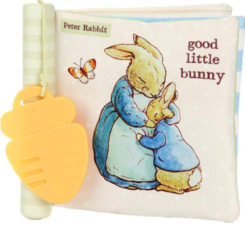 KIDS PREFERRED Beatrix Potter Peter Rabbit Soft Teether Book, 1 Count (Pack of 1), Multicolor