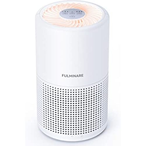 Air Purifiers for Bedroom, FULMINARE H13 True HEPA Air Filter, Quiet Air Cleaner With Night Light,Portable Small Air Purifier for Home, Office, Living Room