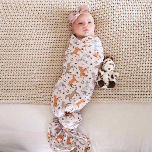 P's Ponies Oversized Swaddle Blanket