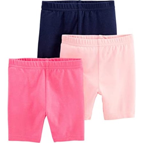 Simple Joys by Carter's Babies, Toddlers, and Girls' Bike Shorts, Pack of 3