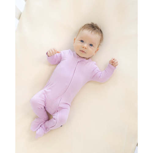 Zip Footie in Orchid