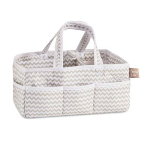 Trend Lab® Ombre Grey Chevron Diaper Caddy - GRAY - CADDY
