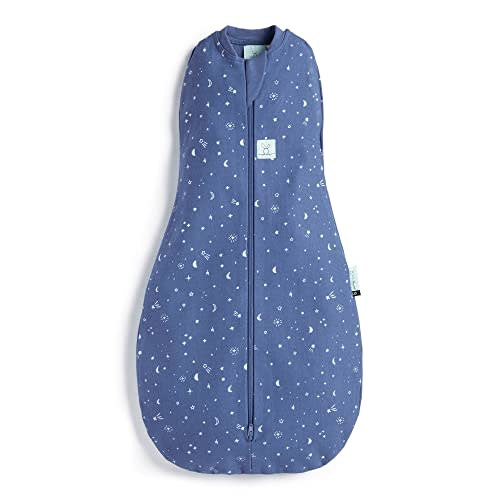 ergoPouch 0.2 TOG Cocoon Baby Sleep Sack 3-6 Months, Swaddle Sleeping Bag, Temperature Control Wearable Blanket (Night Sky)
