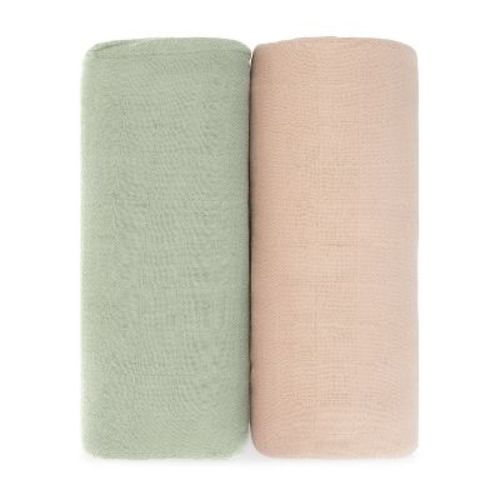 Muslin Swaddle Blankets Neutral Receiving Blanket For Boys And Girls By Comfy Cubs - Pack of 2 - Rain and Doodle