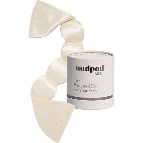 Nodpod Mineralized Silk Gentle Pressure Sleep Mask - (Pearl)