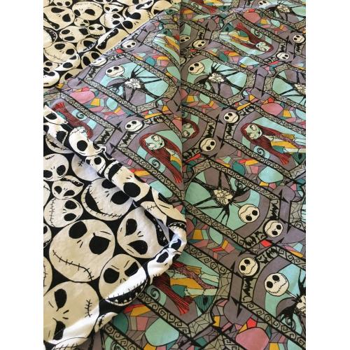 Nightmare before christmas 100% cotton swaddle+headband