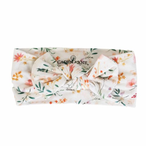 Winnies Wildflowers Knit Large Bow Headwrap