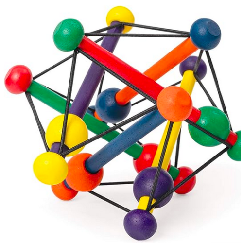 Manhattan Toy Skwish Classic Rattle and Teether Grasping Activity Toy