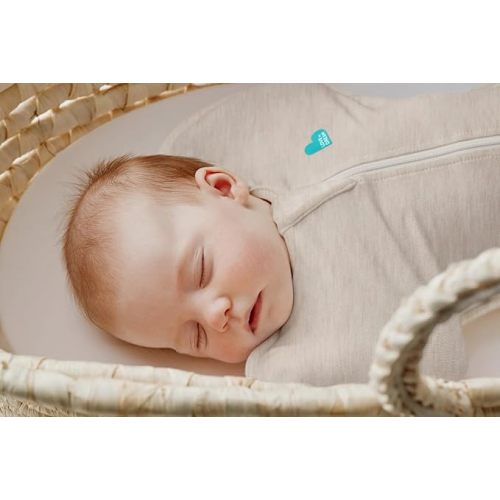 Love to Dream Swaddle UP, Sleep Sack 0-3 Months, Self-Soothing, Improves Sleep, Snug Fit Helps Calm Startle Reflex, Baby Essentials Must Haves Newborn, 1.0 TOG, 13-19 lbs, Oatmeal