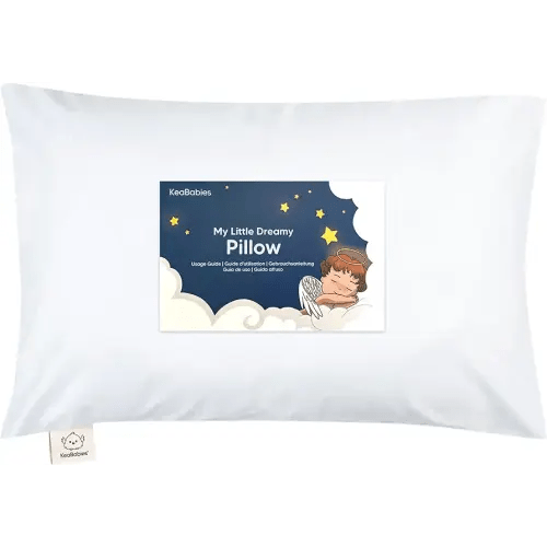 100% Organic Cotton Toddler Pillow with Pillowcase