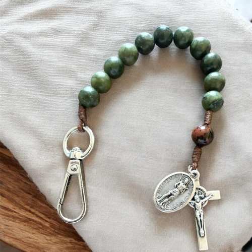 Saint Sebastian Pocket Rosary One Decade Patron of Athletes Catholic Gift Confirmation Easter First Communion