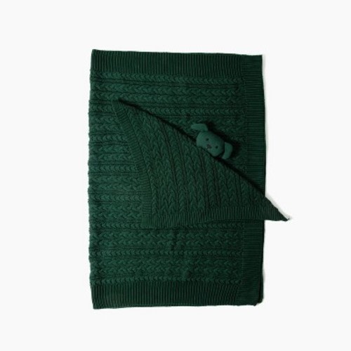 Picolette by Olivia Culpo Blanket + Lovey Gift Set - Green Puppy