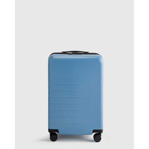 Expandable Carry-On Suitcase in Blue
