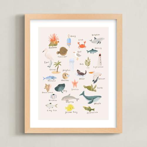 Sea Alphabet Print