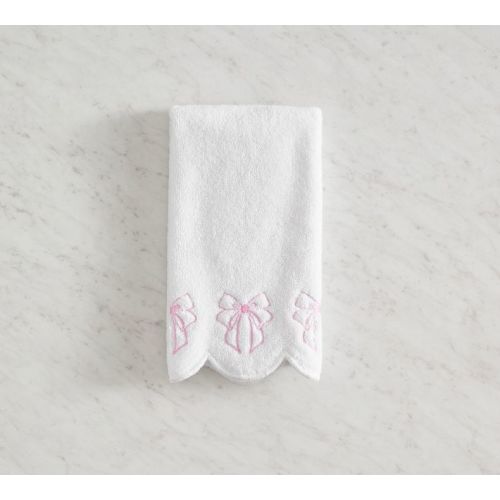 LoveShackFancy Embroidered Bow Guest Towel