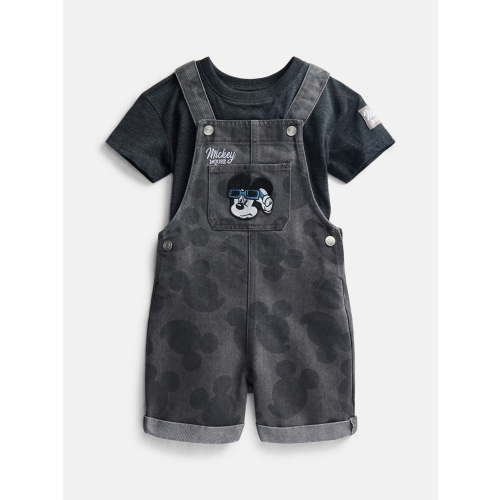Mickey Mouse Toddler Boys T-Shirt and Cotton Shortalls Set, 2 Piece, Sizes 12M-5T
