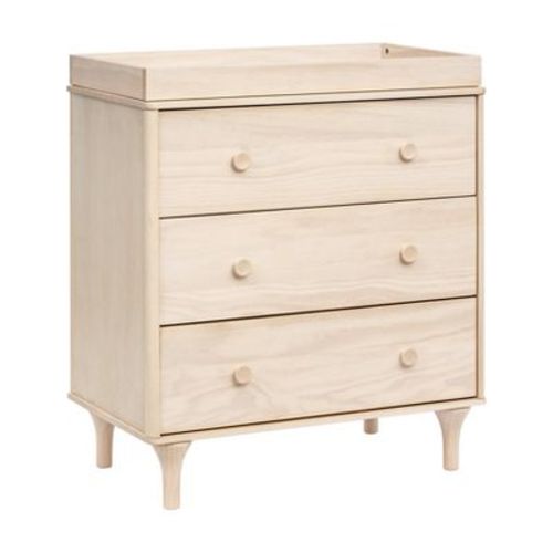 Babyletto Lolly 3-Drawer Changer Dresser with Removable Changing Tray - Washed Natural