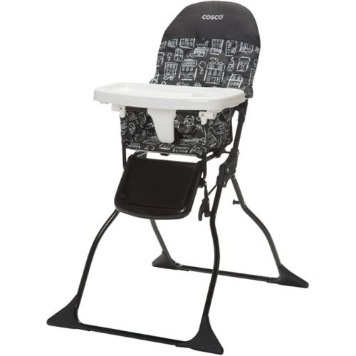 Cosco Simple Fold Full Size High Chair With Adjustable Tray, 28.5x23.5x38.7 Inch (Pack of 1)