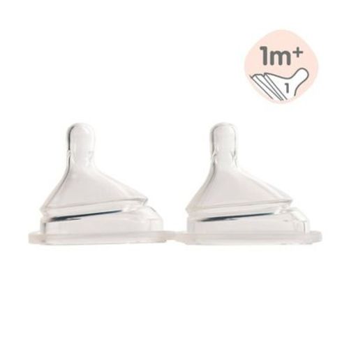 Hegen Anti-colic Silicone Baby Bottle Nipples - Extra Slow - 2pk