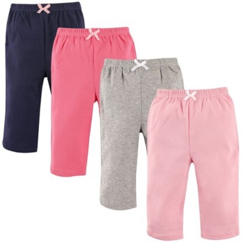Luvable Friends Baby Girl Cotton Pants, Girl Solid, 3-6 Months