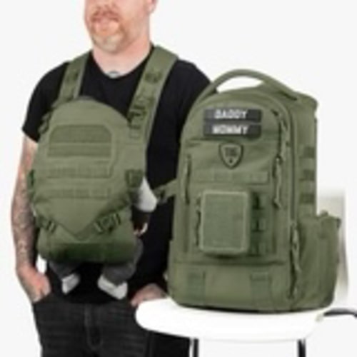 Daypack Diaper Bag + Baby Carrier Bundle by Tactical Baby Gear