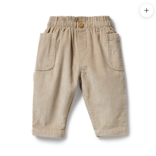 Sand Organic Cord Pant
