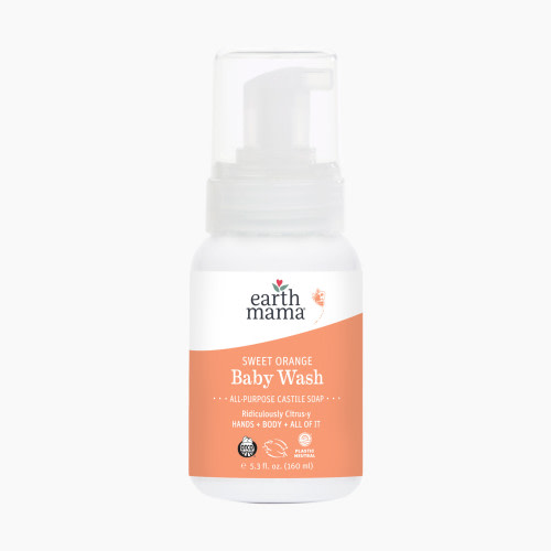 Earth Mama Baby Wash - Sweet Orange, 5.3 Fl Oz