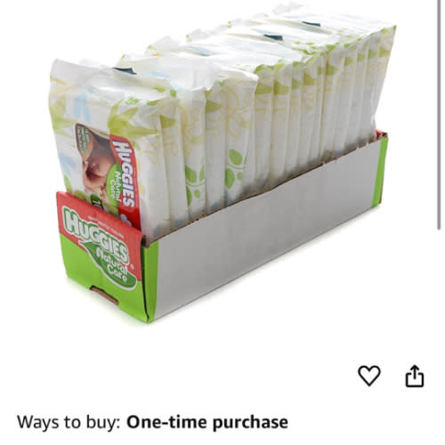Amazon.com: Huggies Bundle - 16 Pack of Natural Care Unscented Baby Travel Wipes 16ct. Each