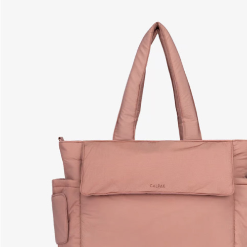 Diaper Tote Bag with Laptop Sleeve in Peony | CALPAK