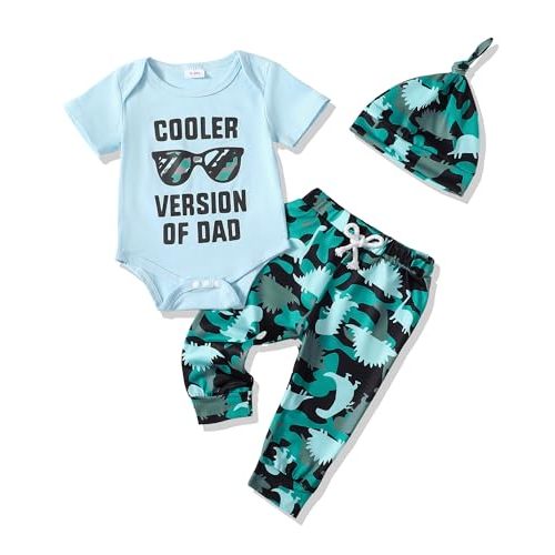 NZRVAWS Newborn Baby Boy Clothes Outfits Letter Prined Romper Pants Set Infant Baby Boy Clothing 0 3 6 9 12 18 Months