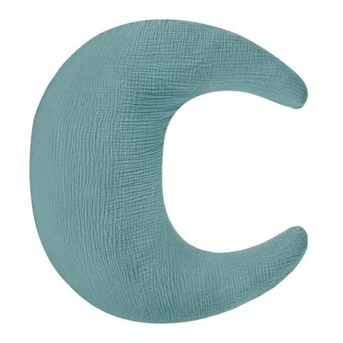 SWESEN Nursing Pillow Cover, Soft Removable Cover for Breastfeeding Pillows, Pillow Slipcover for Baby Boys and Girls, Comfortable & Breathable, Blue, Washable (Only Cover)