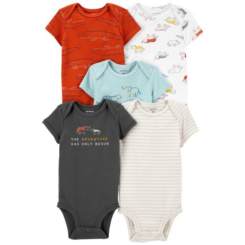 5-Pack Short-Sleeve Bodysuits - 3M - Multi